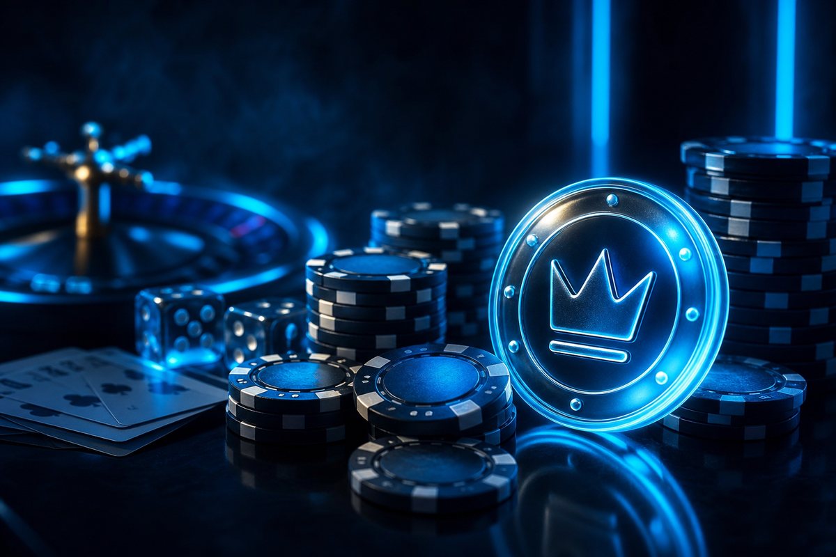 Playfame social casino welcome screen with its free coin sign-up banner photographed for this review