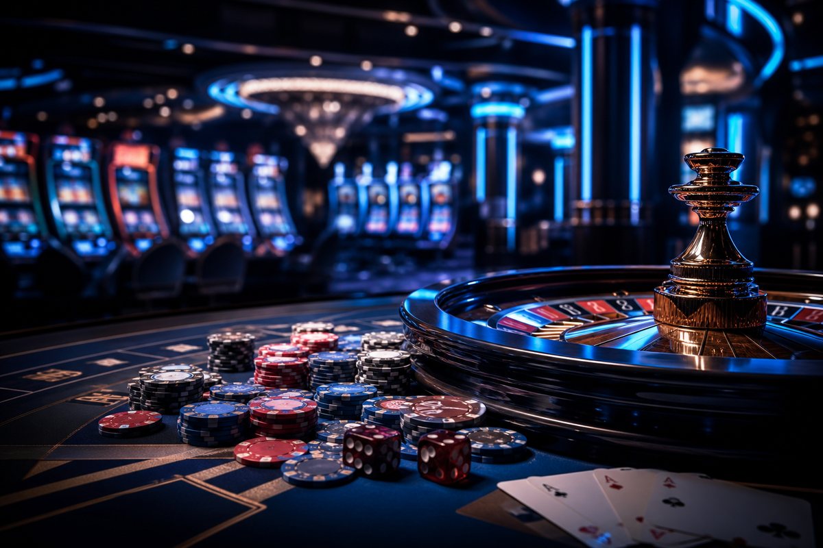 WoW Vegas sweeps casino homepage with neon casino-floor styling captured during our review test session